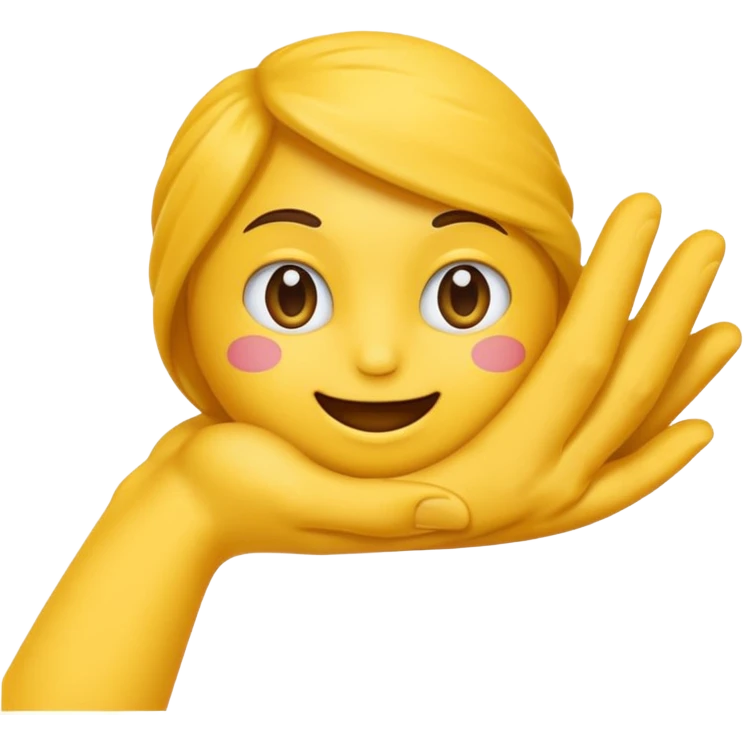 Un emoji qui ce frotte les mains et qui se lèche les babines avec un regard malicieux en coin emoji