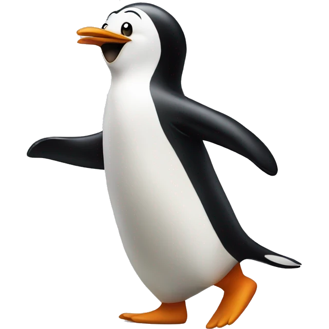 Dancing penguin emoji