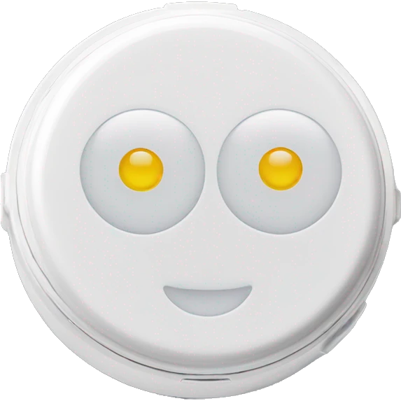 dual-compartment screw-top prescription contact lens case emoji