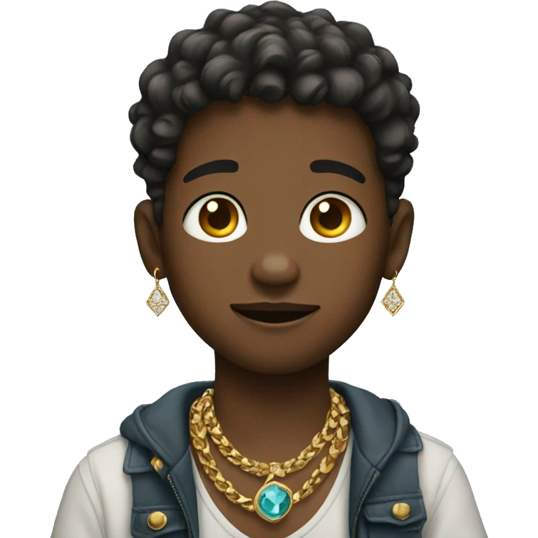 boy with jewelry  emoji