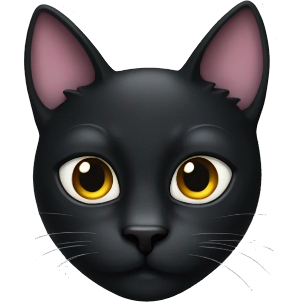 black cat face emoji