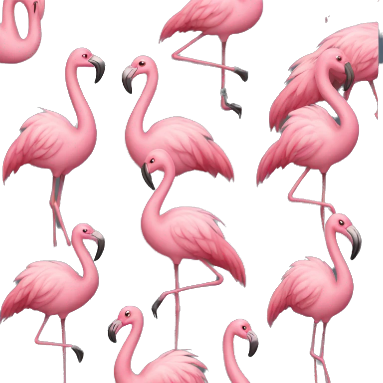 Flamingo dressed as a cowboy  emoji