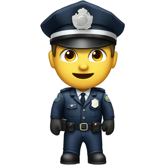 Policier avion emoji