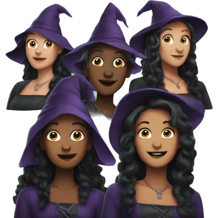 three witches enchanted TV series emoji