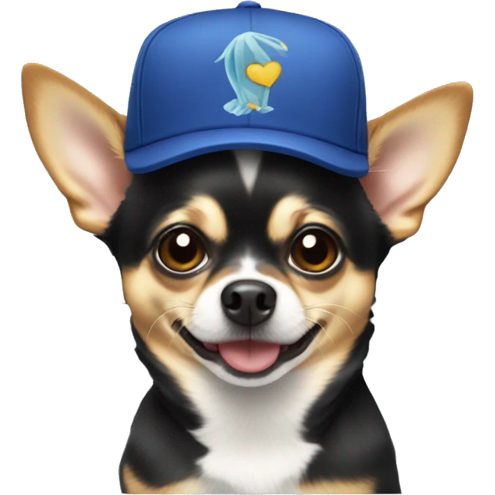 Chihuahua in Cristinas cap emoji