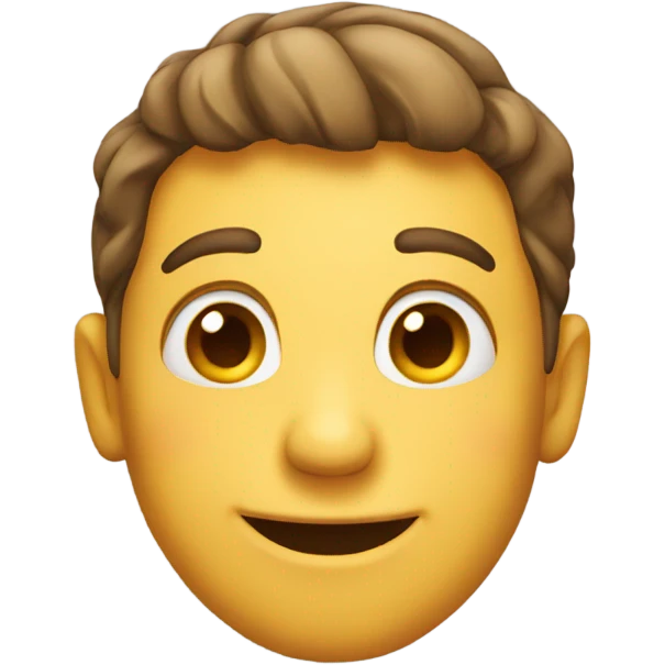 Lying smiling emoji