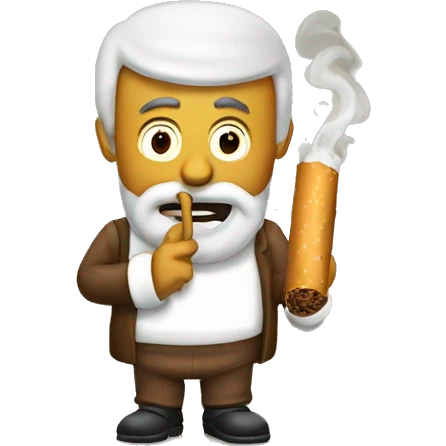Kaktus raucht Zigarette  emoji