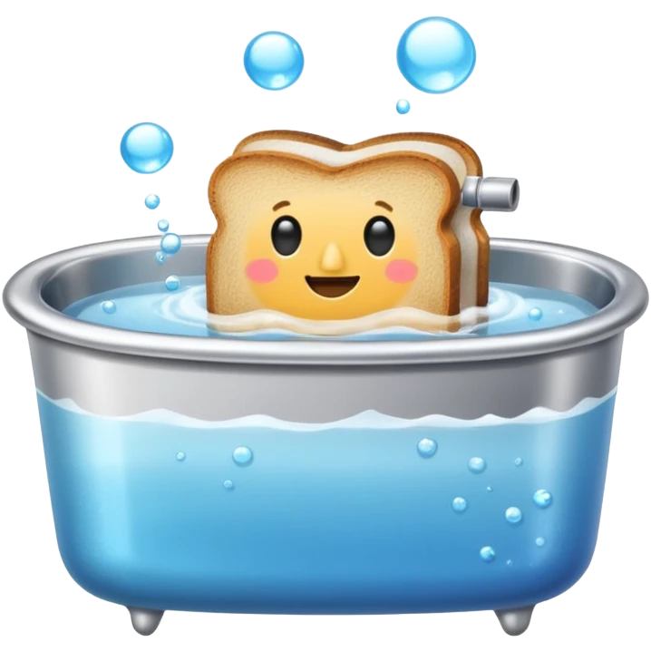 Toaster taking a bath emoji