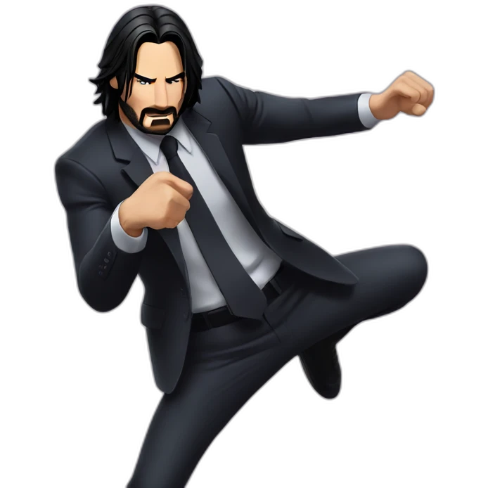 John wick hitting jojo pose emoji