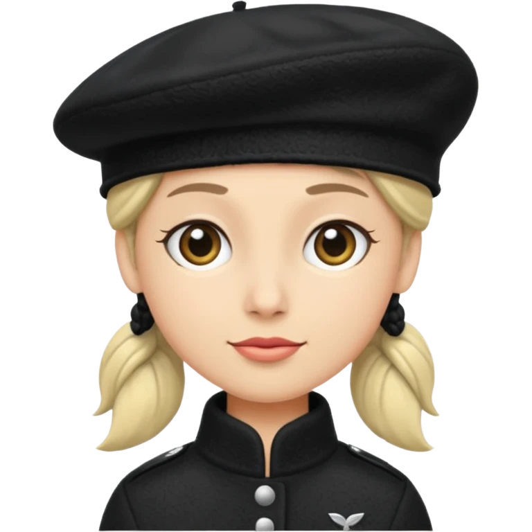 beret black winter no human emoji
