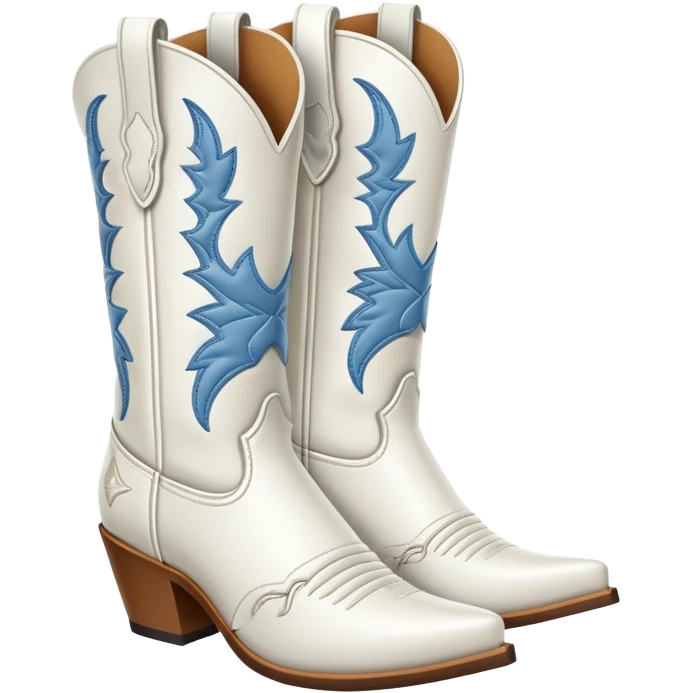 White cowboy boots  emoji