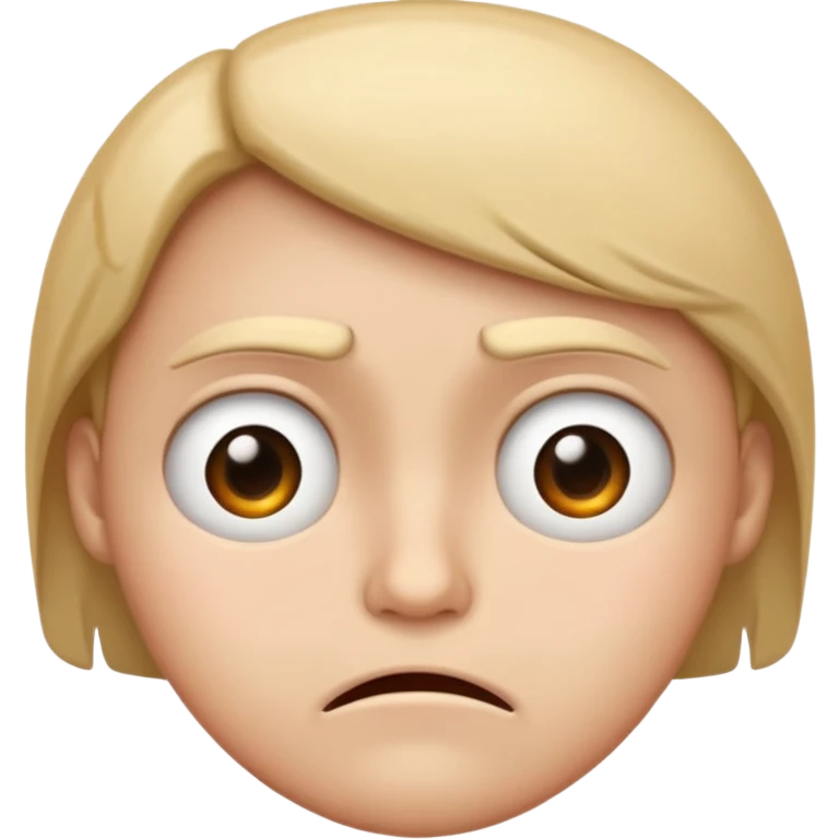 face expressing unhappy emotion emoji