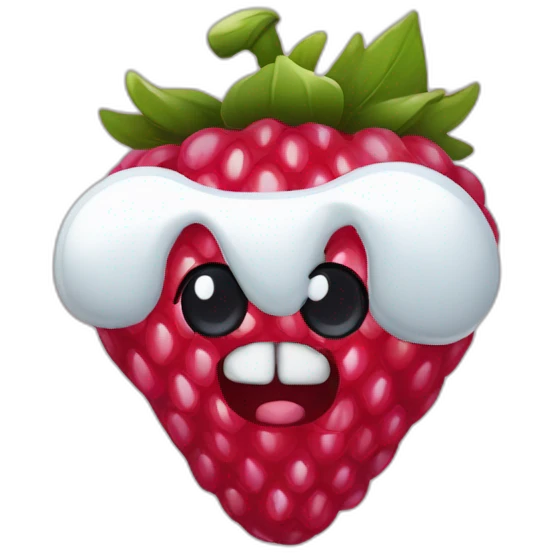 Fraise framboise myrtille  emoji
