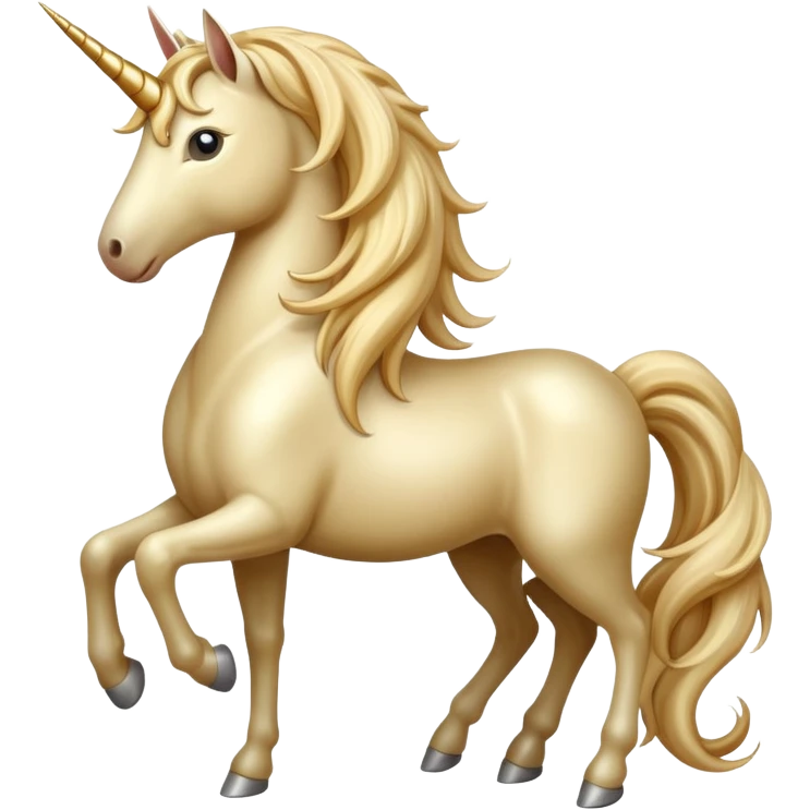 Beige unicorn emoji
