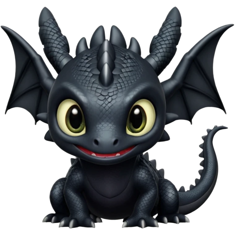 Toothless dragon emoji