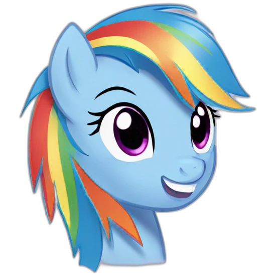 My little pony rainbow dash emoji