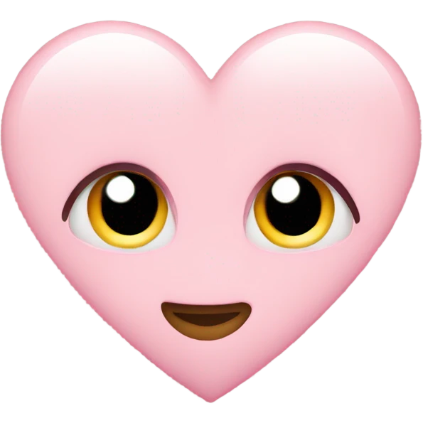 light pink heart  emoji