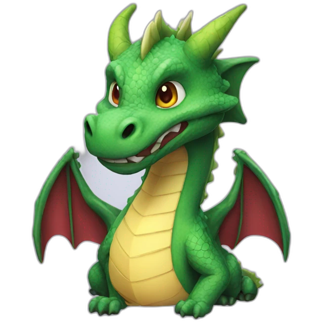 A gamer dragon emoji