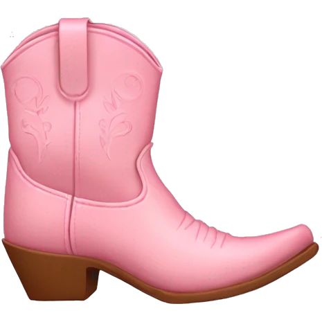 Light pink cowboy boots emoji