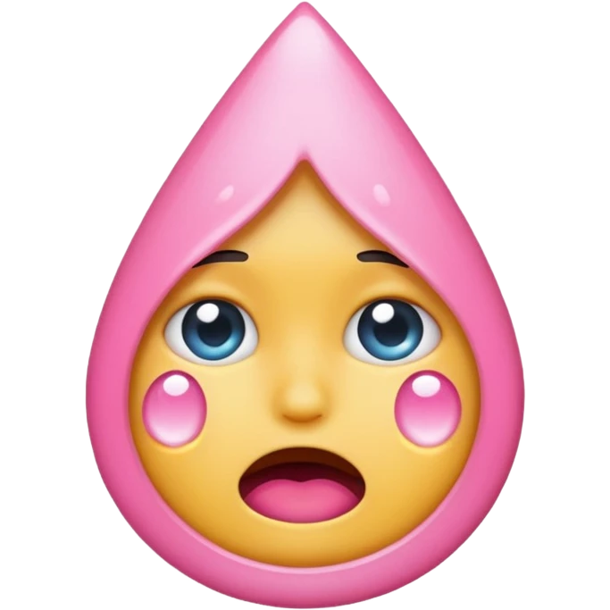 Emoji cry pink  emoji