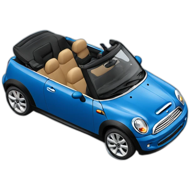 blue convertible mini cooper emoji