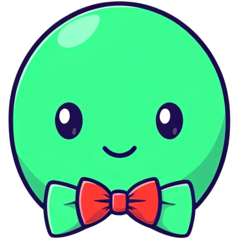 bowtie with virus design emoji