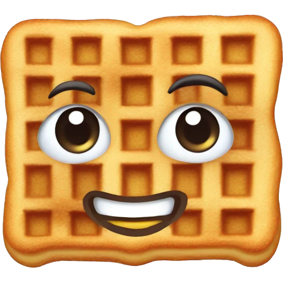 Blushed Waffles emoji