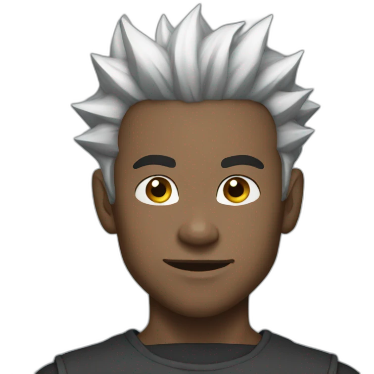 Black goku emoji