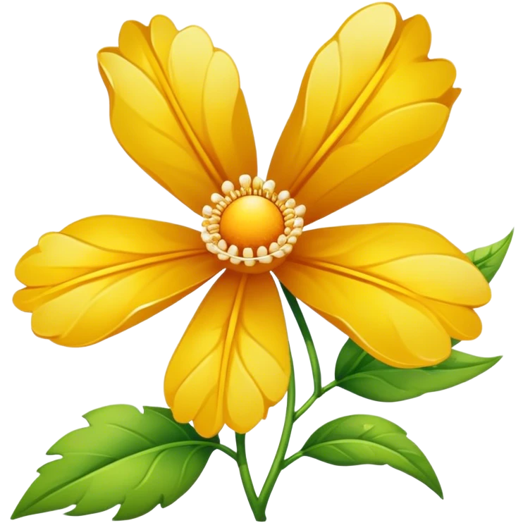 Crossont with flower emoji