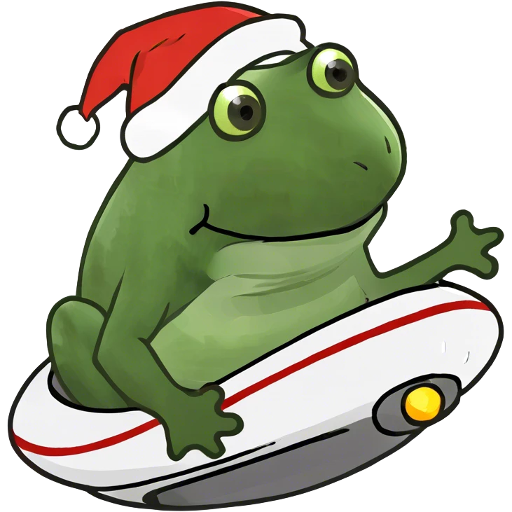 Christmas UFO emoji