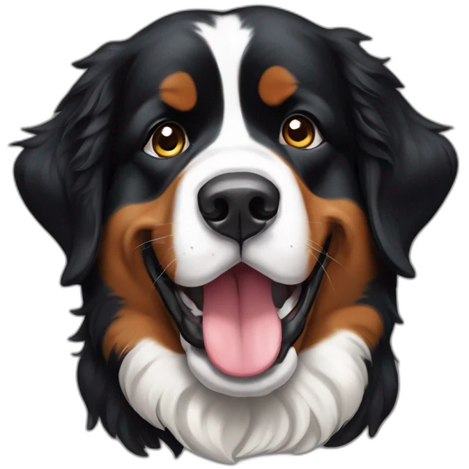 bernese mountain dog drool emoji