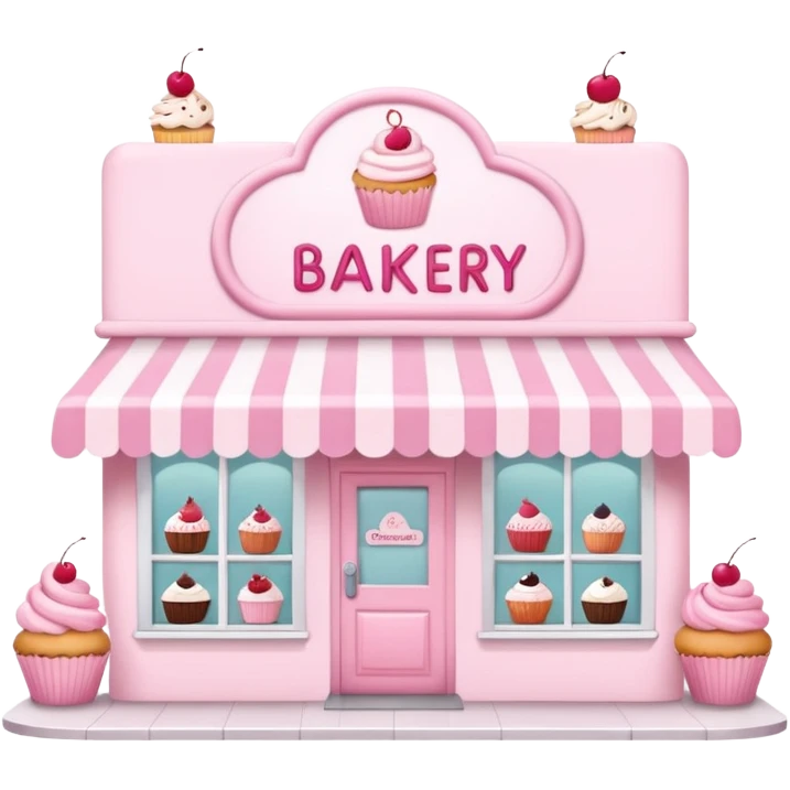 pink bakery store emoji