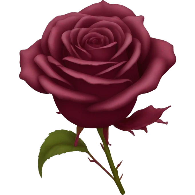 burgundy rose emoji