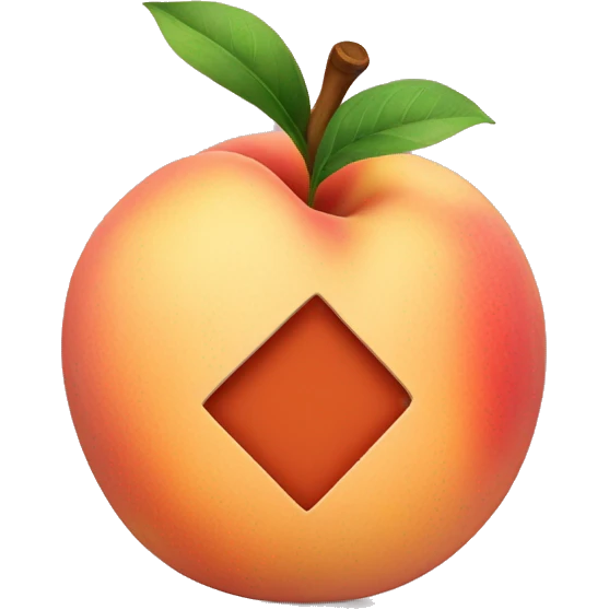 Peach with band aid on it emoji
