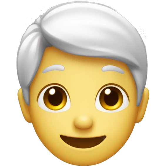 Shy but happy face emoji