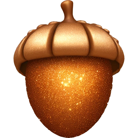 sparkling copper Acorn emoji