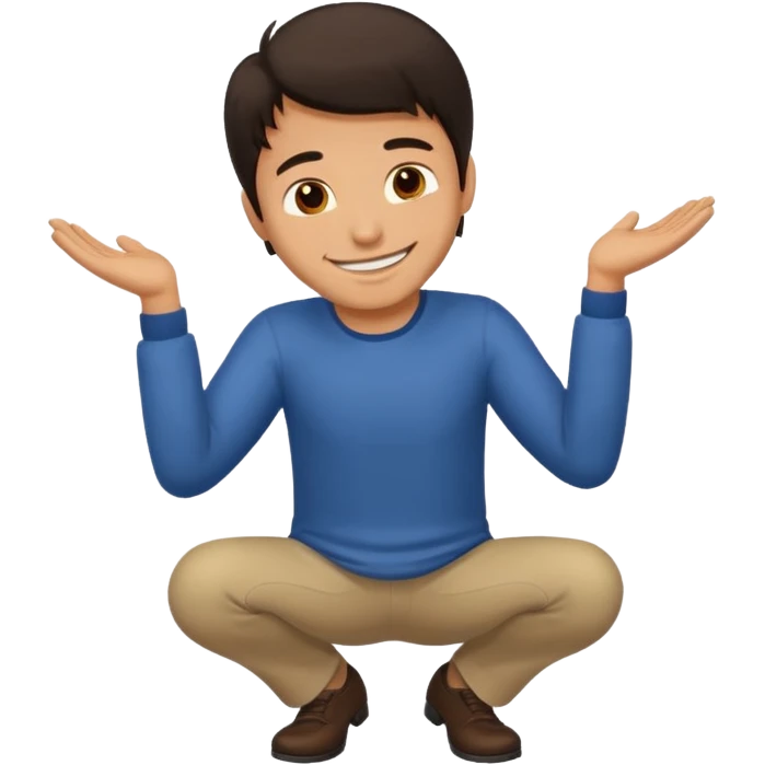 happy man bows emoji