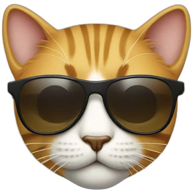 cool cat with sunglasses emoji