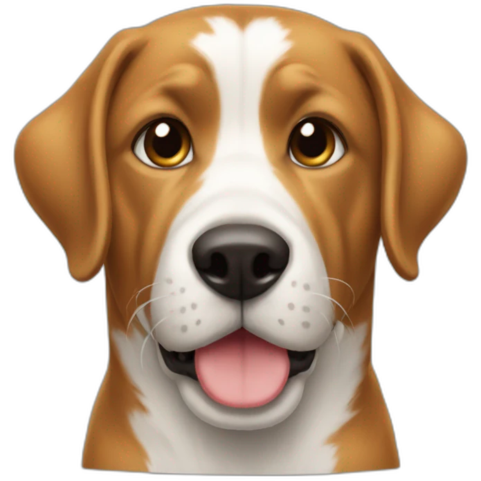 Chat avec un chien emoji