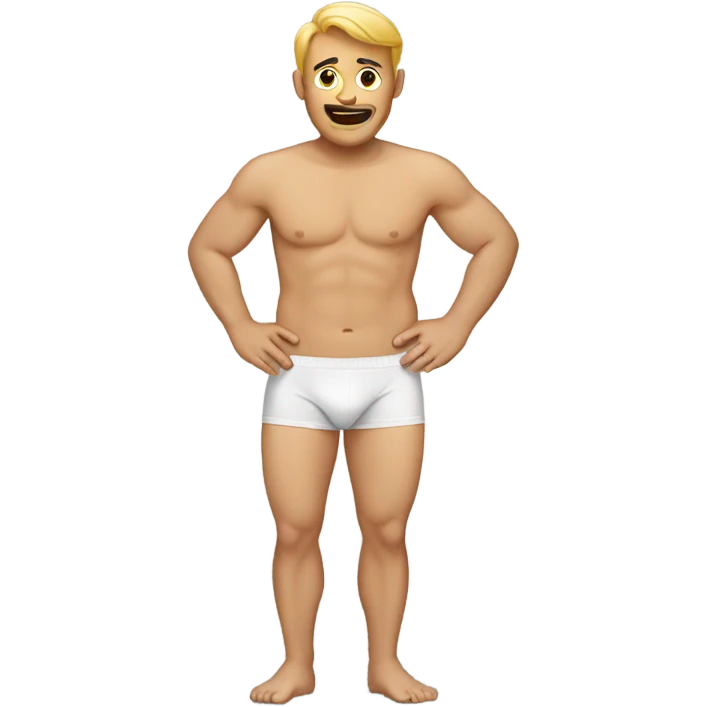 Man in his underwear emoji