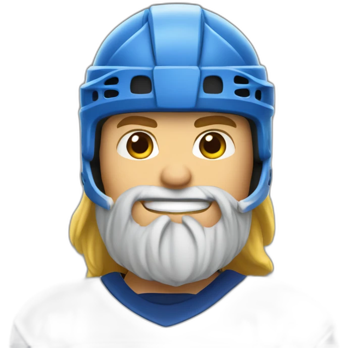 Viking hockey player emoji