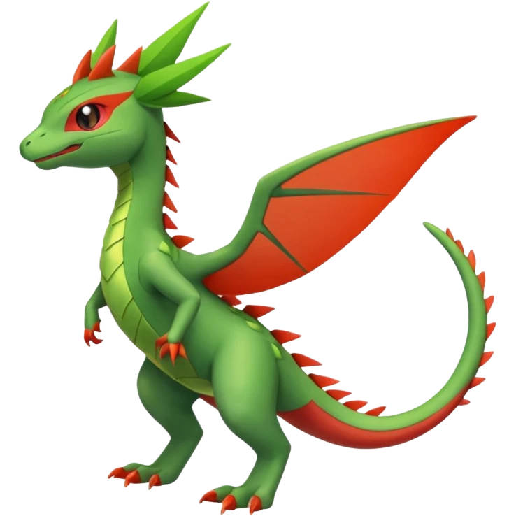 Sceptile-Peppercat-Koraidon-Flygon-fusion, full body emoji