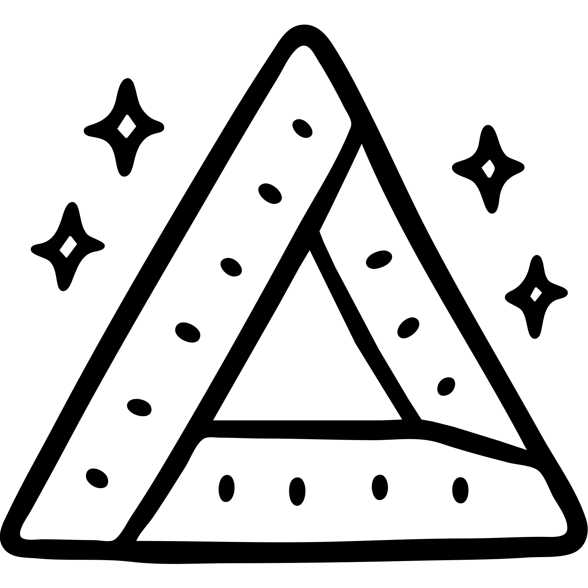 triangle shape gym icon, hand drawn black outlined style emoji