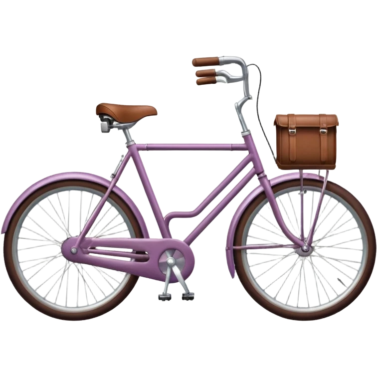 Retro mauve bicycle  emoji