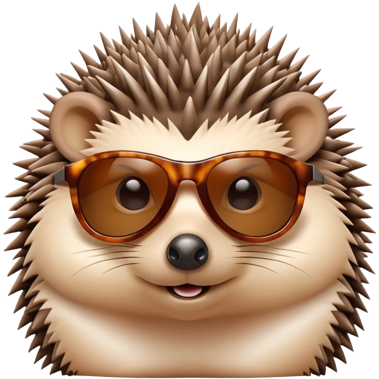 Hedgehog wearing sunglasses  emoji