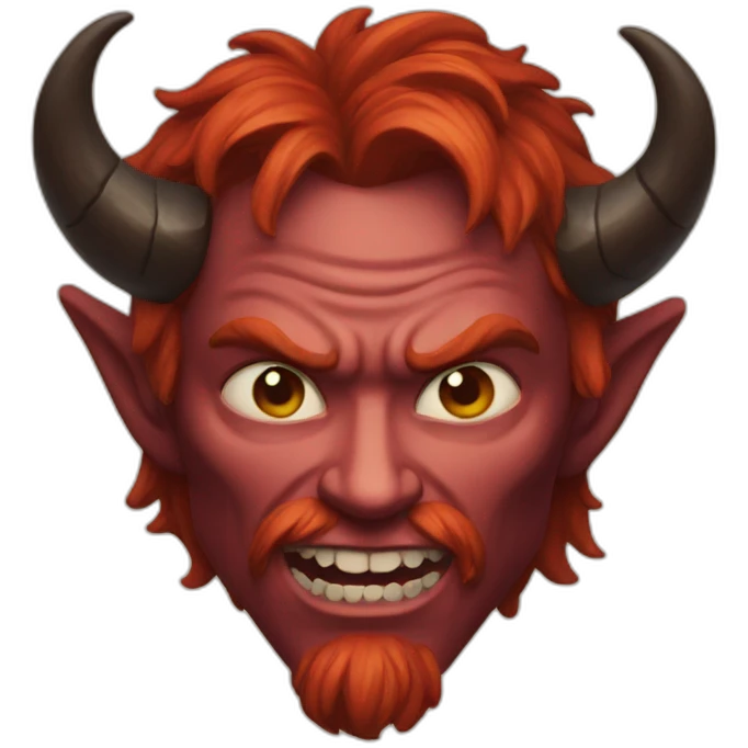 red headed demon emoji