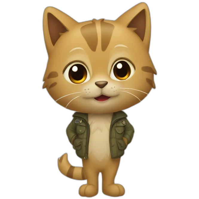 Рыжий кот emoji