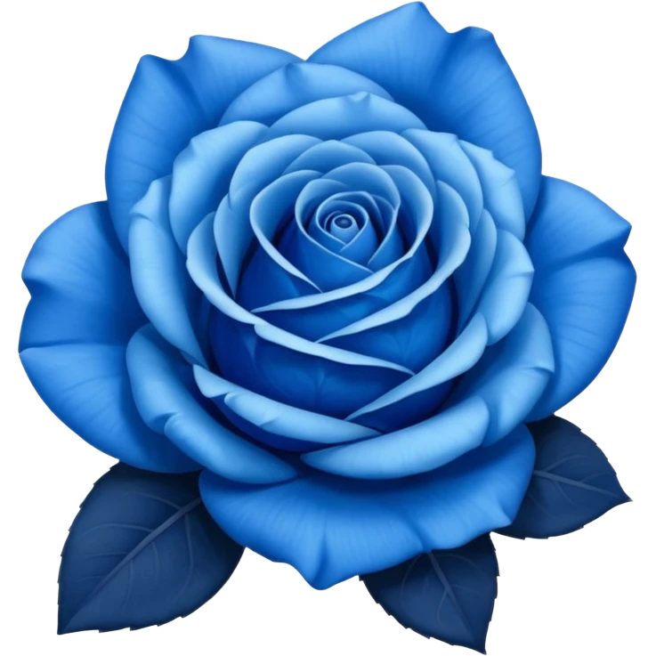 A blue rose emoji