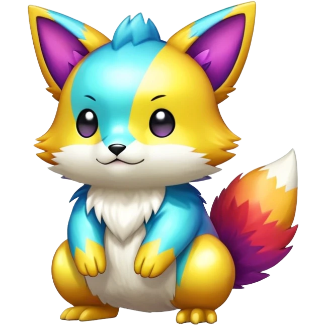  Colorful Shiny FurSona Fakemon Full Body emoji