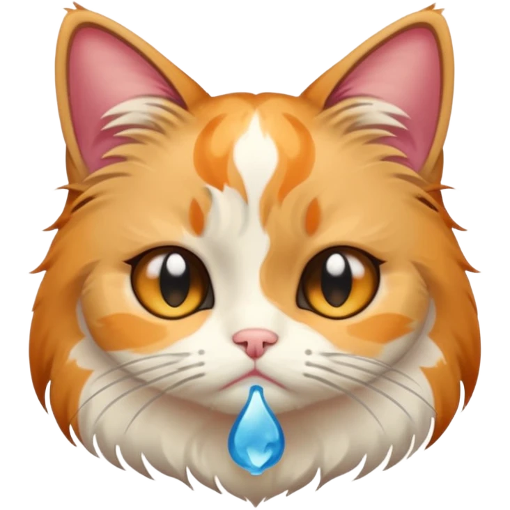 Een japanse cat die aan het wenen is is emoji